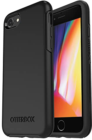OtterBox Symmetry Slim Case für iPhone SE 3. Generation (2022), iPhone SE 2. (2020), iPhone 8 und iPhone 7 (nicht Plus), Großverpackung, Schwarz