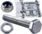 Stahlia 10 Sechskantschrauben 10 Unterlegscheiben & 10 Muttern Set Edelstahl M10 x 90 mm Vollgewinde (30 Teile) DIN 933|125|985 Maschinenschrauben Außensechskant