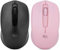 Rii Wireless Mouse for Laptop, USB Wireless Mice Optical Mini Mouse 2.4G for PC Computer with Nano Receiver for School Kids Office Home(Black&Pink)