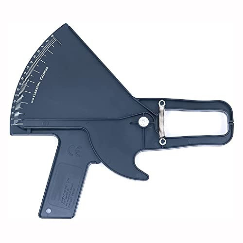 ANCLLO Körperfett Tester Präzisionssattel für Hautfalten, einfaches, zuverlässiges Werkzeug zur Überwachung von Körperfett, Kurzanleitung für Anfänger – Misst bis zu 80 mm in Hautfalzstärke