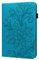 LMFULM® Fundas para Tablet, Funda de Piel Sintética para Samsung Galaxy Tab S2 SM-T810, T815, T813 (9,7 pulgadas), con Función Atril, Diseño de Flor de Loto, Color Azul