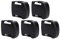 Dpofirs 5 Packs Battery Holder Mount for 40V, Lithium Battery Storage Mount on shelf Wall Belt Clip, Battery Holder Case Box For Shelves In Workshops Or Panels In Van