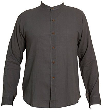 PANASIAM Shirt, 'K', 6button, Grey, M, Longsleeve