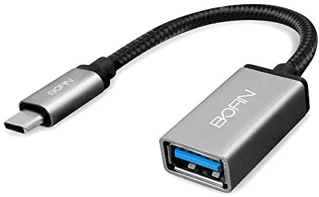 BOFIN, USB C to USB Adapter Cable USB Type C Male to USB A Female Converter Thunderbolt 3 Compatible with MacBook Pro Air Mac Mini iPad Pro Galaxy Dell Surface and Other USB C devices