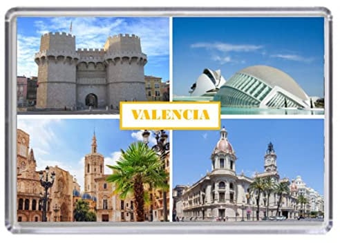 Valencia Spain Souvenir Acrylic Fridge Magnet (Standard: 70x45mm)