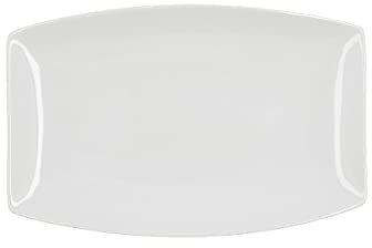 Quid Gastro Fuente Rectangular Porcelana 30.5x19.5x2.5cm Porcelana Apto Microondas Apto Frigorífico Apilable