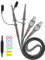 P6100 100MHz Oscilloscope Clip Probes with BNC to Minigrabber Test Lead Kit 10:1 and 1:1 Switchable Bandwidth for HP Tektronix