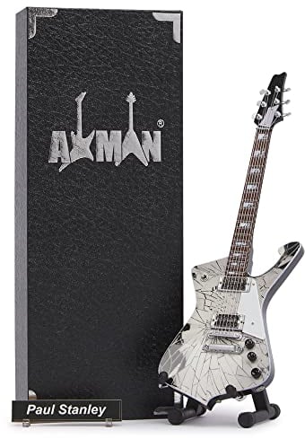 Paul Stanley - Miniaturgitarre - Musikgeschenke - handgefertigte Verzierung