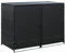 Festnight Rattan Mülltonnenbox 2er Mülltonnenbox für 2 Tonnen Mülltonnenabdeckung Doppelbox Abfallbehälter Mülltonnenschrank Schwarz 274x80x117 cm