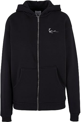 Karl Kani Herren KM-ZH011-001-01 KK Chest Signature Essential Zip Hoodie L Black