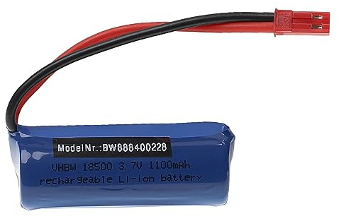 vhbw Akku für Modellbau z.B. kompatibel mit | Fei Lun (1100mAh, 3,7V, Li-Ion)