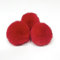 SYSUII 10 Stück Kunstfell Bommel 6cm Kunstfell Fellbommel Pompon Pom Ball DIY Fell Pom Poms für Damen Mädchen Tasche Mützen Anhängern Dekoration Schlüsselanhänger Charms Strickmütze Zubehör -Rot