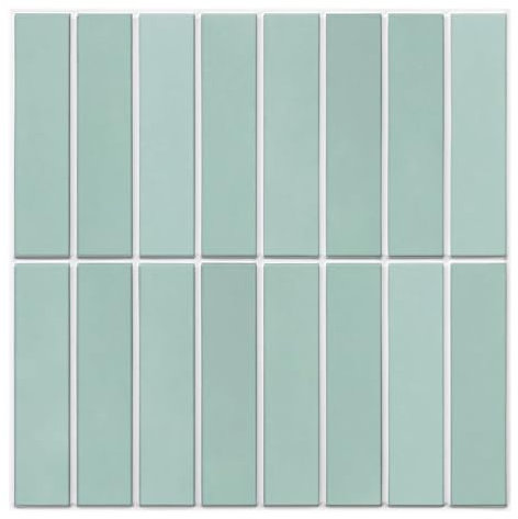 Commomy 10 Pcs 3D Peel and Stick on Wall Tiles,11'8 x 11'8 Matte UrltraLight PVC Vertical Self Adhesive Stick on Tiles for Kitchen Backsplash, Bathroom, Living Room, Bedroom, RV