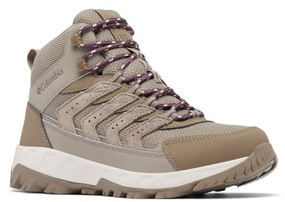Columbia Womens Strata Trail Mid Waterproof, Kettle/Blush Rose, 11