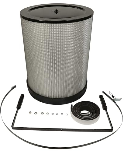 vhbw Feinstaubfilter Ersatz für BAMATO CF3 für Absauganlage - Feinstaub-Filterpatrone mit Reinigungsbürste