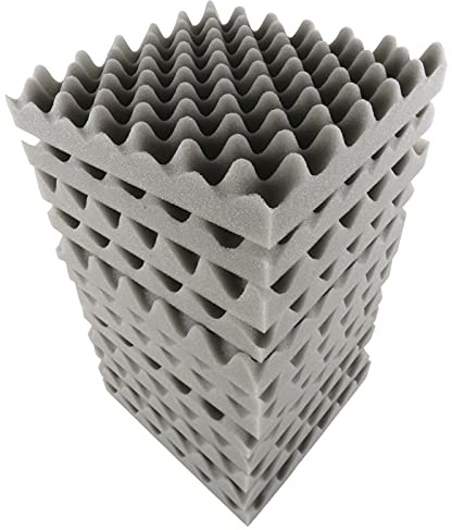 COMETX Egg Foam Padding 12PCS 30 * 30 * 5cm Foam Panels Egg Foam Pad Sound Isolation Foam for Home Studio Theater KTV