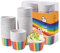 Katbite Muffinförmchen Papier, 100 Stück Cupcake Formen Regenbogen für Hochzeit, Geburtstag, Party, Dessert – Ideal für Backen und Feiern