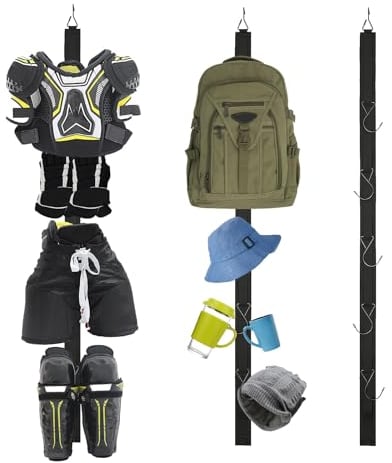 Eishockey Ausrüstung Ständer,Hockey-kleiderbügel,Hockey-Trockenständer,Eishockey Geschenk,Ice Goalie Hockey Geschenke für Jungen Männer Fußball Baseball.Wäscheständer für hockeyausrüstung.5 Haken