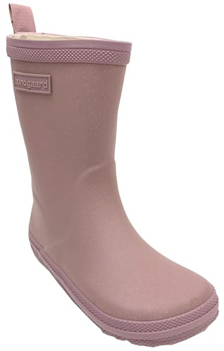Bundgaard Barfuß Gummistiefel anatomische Form, Naturgummi DARK Rose Glitzer Charly High (Sunrise, EU Schuhgrößensystem, Grundschulkind, Numerisch, M, 28)