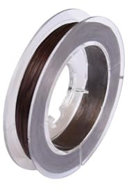 1 Rotolo 0.8mm Filo Elastico per Braccialetti Resistente per Perline 10m Filo Perline per Bigiotteria Fai da te Filo per Gioielli Fai da te (Marrone scuro)