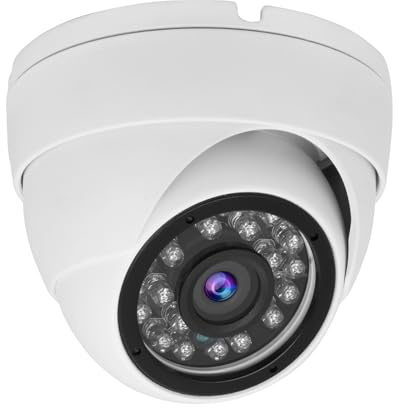 Vonnision 2MP Analog CCTV Camera 1080p 4-in-1 (TVI/AHD/CVI/960H Analog) Dome Security Cameras Outdoor Indoor, 2.8mm Lens, ICR, 24pcs LEDs, IR Night Vision, 105° Wide Angle, Full Metal Housing