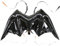 KOBOKO Folienballon Halloween, 2 Stk XXL Halloween Fledermaus Flügel Ballons, Halloween Fledermaus Luftballon, Halloween Deko Fledermaus Folienballons, Halloween Party Helium Ballon Cosplay Party Deko