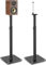 Rfiver Height Adjustable Bookshelf Speaker Stand Pair for Universal Satellite Speakers, 32 to 43 Height Adjustment and 360° Swivel for Optimal Audio Experience, Set of 2