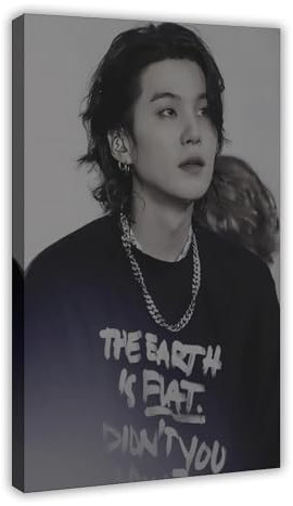 CSESTCGN Poster Singer Agust D, Leinwandposter, Schlafzimmer, Dekoration, Landschaft, Büro, Raumdekoration, Geschenk, 60 x 90 cm