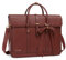 MOSISO Laptop Handtasche Damen, 13-14 Zoll PU Leder Laptoptasche Damen Umrüstbar auf Rucksack, 13,3 Zoll Lässig Handtasche Aktentasche Arbeit Reisen Tasche mit Schleifenknoten, Braun