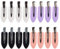 SGERUFZ 16 Pcs Fermagli Cappelli Senza Piega Fermacapelli da Donna per Parrucchiere Nero Bianco Rosa Viola