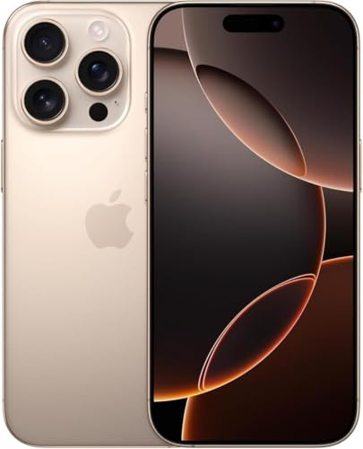 Apple iPhone 16 Pro Max, 256GB, Desert Titanium - Unlocked (Renewed)