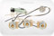 DiMarzio Wiring for HSS Stratocaster Electric Guitar | Complete Set with 3 Potential Gauges, 5-Way Switch and Output Socket | Soldered Ready for Installation | 500k Volume Pot (GW2114)