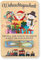ZUKLA® Verpackung Geldgeschenk Weihnachten 15 x 10 cm - bunter Druck Geldgeschenk Verpackung Weihnachten Holz - Handmade - Geld Verschenken Weihnachten, Santa