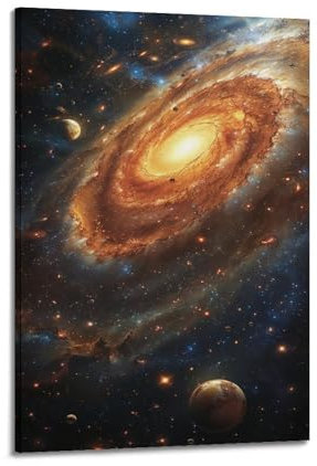 CHxdxge Milky Way Space Poster Poster Dekorative Malerei Leinwand Wandkunst Wohnzimmer Poster Schlafzimmer Malerei,Wandkunst Bilddruck Moderne Familienzimmer Dekor 20x30inch(50x75cm)