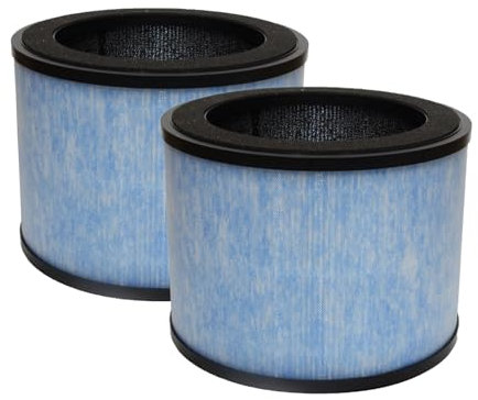 PUREBURG Replacement Filter Compatible with Instant AP200 Air Purifier (Medium Space), 2-Pack H13 HEPA 3-Stage Filtration Air Purifiers Dust VOCs Odour