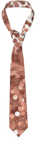 FHEDVBN Mens Ties Silk rose gold glitter Ties for Men Fashion Novelty Neck Ties Formal Business Necktie for Wedding Party, Black, One size