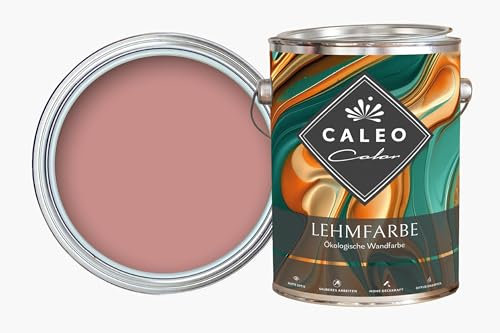 Caleo Color Pintura de arcilla CUARZO ROSA 5 litros - pintura de pared ecológica para salón y compañía - alta cobertura, sin goteo, inodora