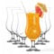 vienberg Fiesta - Lot de 6 verres à cocktail - 460 ml - Hauteur : 20 cm - Verres à long drinks - Verres Pina Colada - 100 % sans plomb - Fabriqués en UE