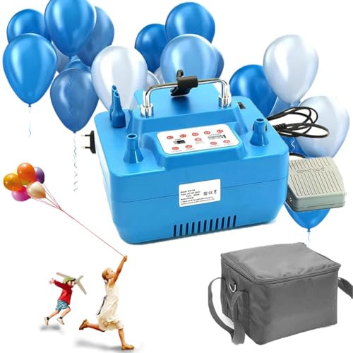 Electric Balloon Pump, 1200W Portable Dual Nozzle Balloon Inflator, Electric Balloon Pump with Four Nozzles for Birthday & Wedding Parties