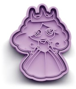 Prinzessin Keksausstecher – Ausstechform aus PLA, zweiteilig mit Stempel – Märchenhafte Backform für Kindergeburtstag, Motto-Party & kreative Geschenkideen