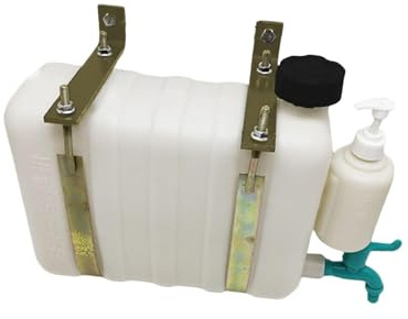 harayaa Depósito de Agua Portátil para Almacenamiento de Agua con Grifo Y Botella de Jabón Fabricado en Material PP Resistente Adecuado para Viajes en Coche C