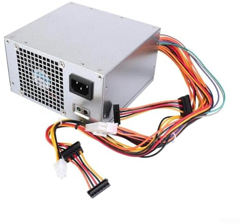 Fuente de alimentación de repuesto de 300 W para Dell 3010 7010 9010 3847 MT HU300PM-00 L265EM-00 PS-6301-06D con protección contra sobretensión y sobrecorriente, ATX de 24 pines, 4 conectores