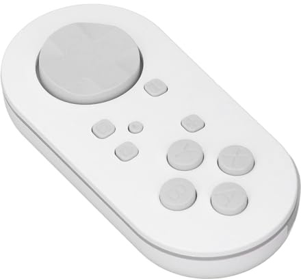 Zunate Contrôleur Bluetooth sans Fil, Manette de Jeu Compacte Portable avec Touches de Contrôle Sensibles et éclairage RVB pour Application Anki, pour Commutateurs, pour Wins, pour, (WHITE)