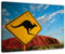 Bilderdepot24 Bild auf Leinwand | Ayers Rock - Australien in 60x50 cm als Wandbild | Wand-deko Dekoration Wohnung modern Bilder | 170067