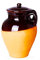 Benegiamo - Olla de barro cocido Caldea con tapa de 14 cm