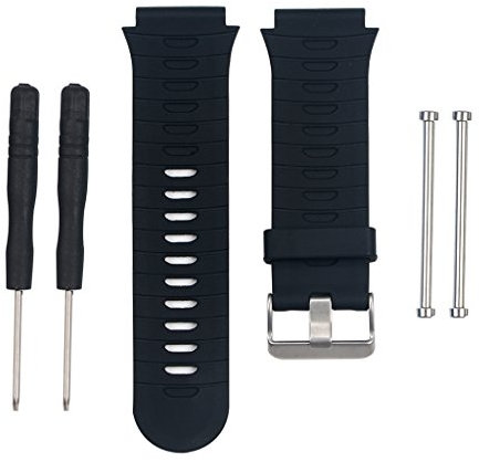 Cuigu Armband für Garm Forernner 920XT Aktivitätsarmband aus Silikon, verstellbar, Armband und Werkzeug (schwarz)