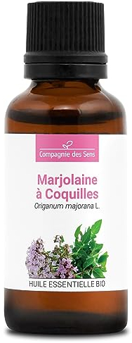 MARJOLAINE À COQUILLES BIO - 30mL - Huile Essentielle de Qualité Premium - 100% Pure, Naturelle, garantie ChromaCert® - Chémotypée & Intégrale