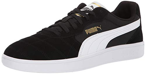 PUMA Shoes Herren Astro Kick Schuhe, Black-White, 11.5, Schwarz-Weiß-Team-Gold, 45.5 EU