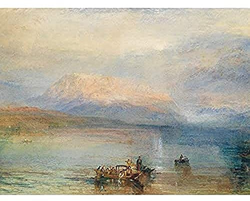 Jmw Turner The Red Rigi Art Print Canvas Premium Wall Decor Poster Mural