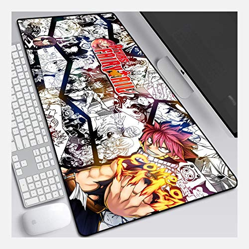 Mauspad Fairy Tail 900X400mm Mauspad, Perfekte Präzision und Geschwindigkeit Gaming-Mauspad mit 3 mm dickem Boden, für Notebooks, PC, N